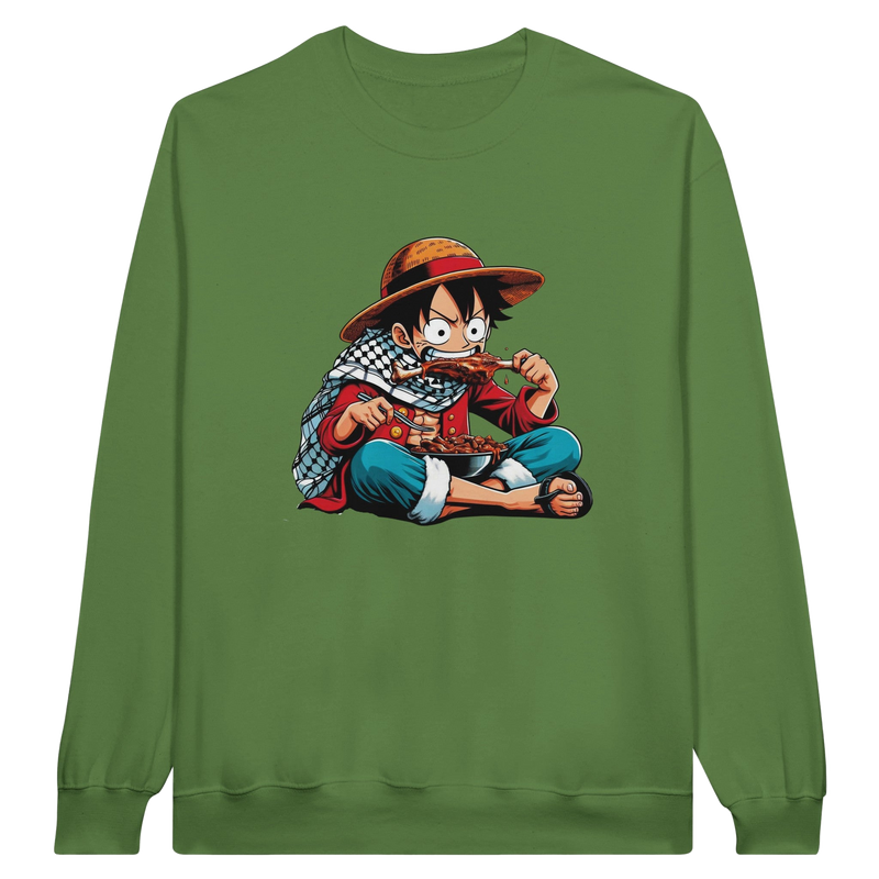 Luffy Breaking Fast Unisex Crewneck Sweatshirt