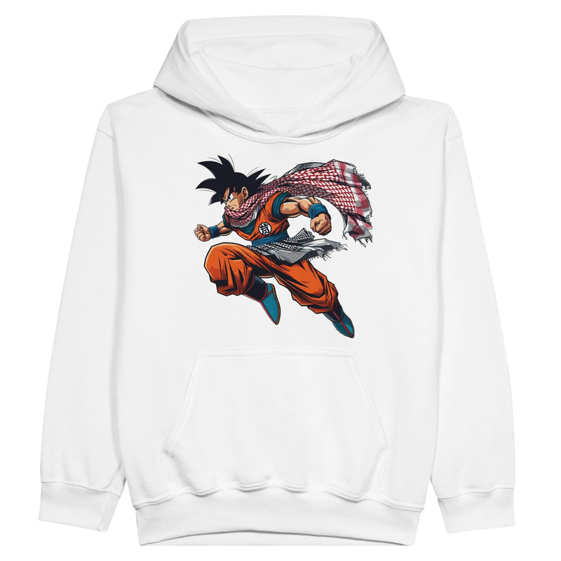 Goku W/Keffiyeh Kids Pullover Hoodie