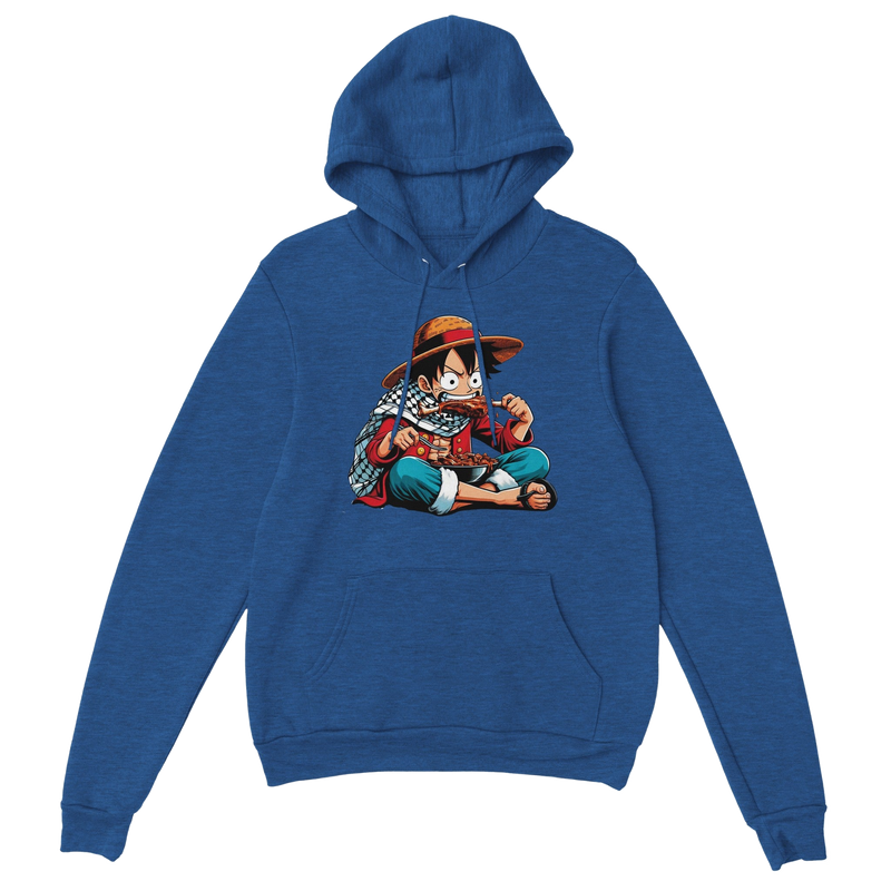 Luffy Eating Unisex Pullover Hoodie