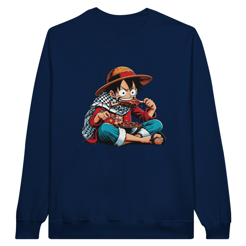 Luffy Breaking Fast Unisex Crewneck Sweatshirt