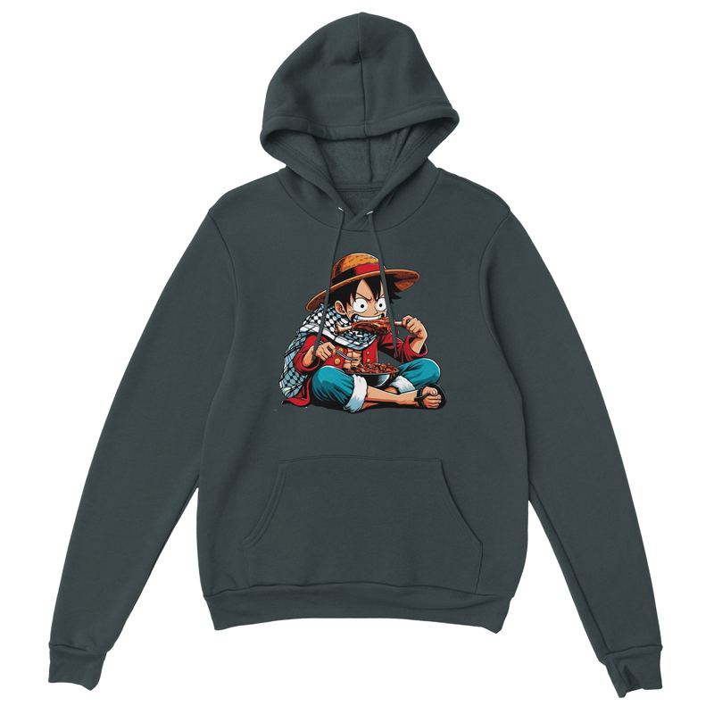 Luffy Eating Unisex Pullover Hoodie