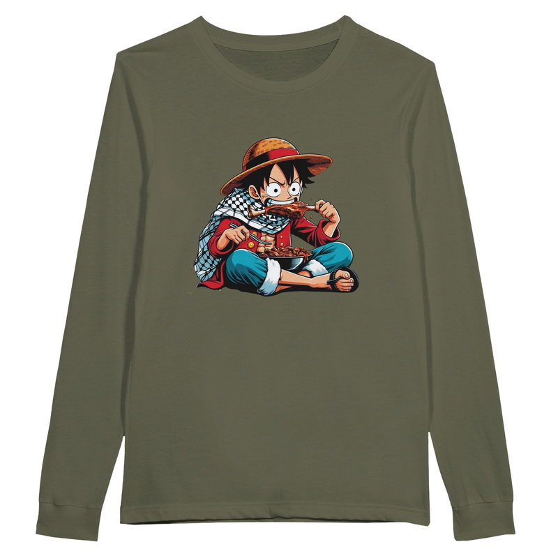 Luffy Eating Unisex Long Sleeve T-shirt