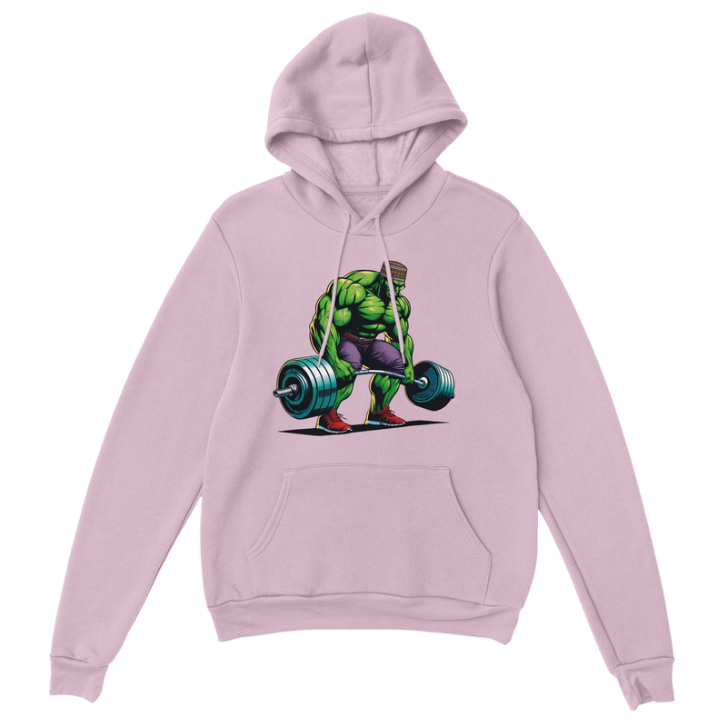 Hulk W/Kufi Deadlifting Premium Unisex Pullover Hoodie