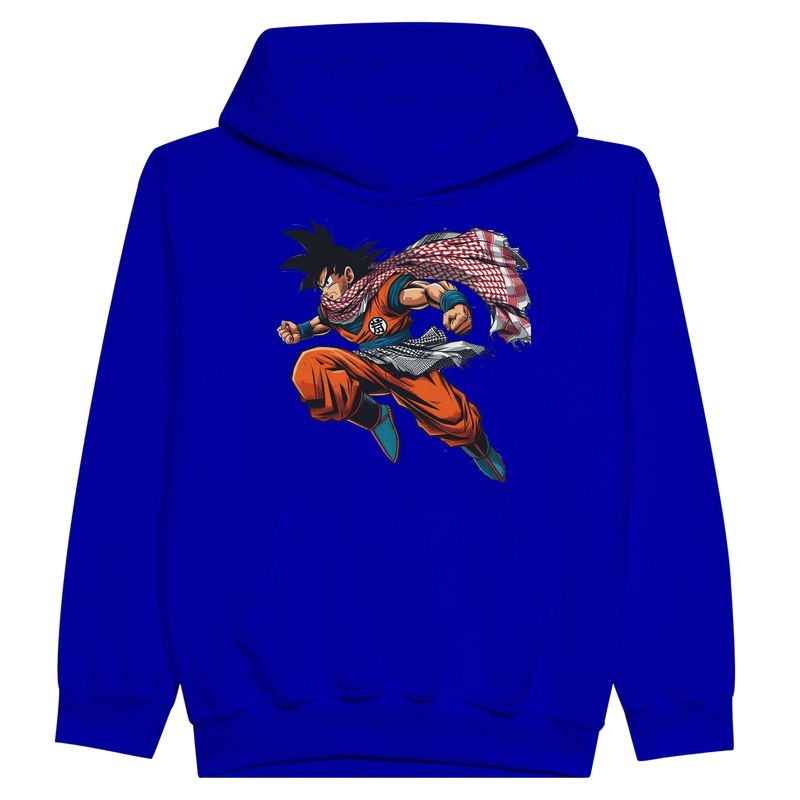 Goku W/Keffiyeh Kids Pullover Hoodie