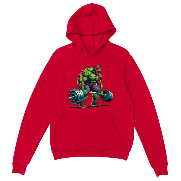 Hulk W/Kufi Deadlifting Premium Unisex Pullover Hoodie