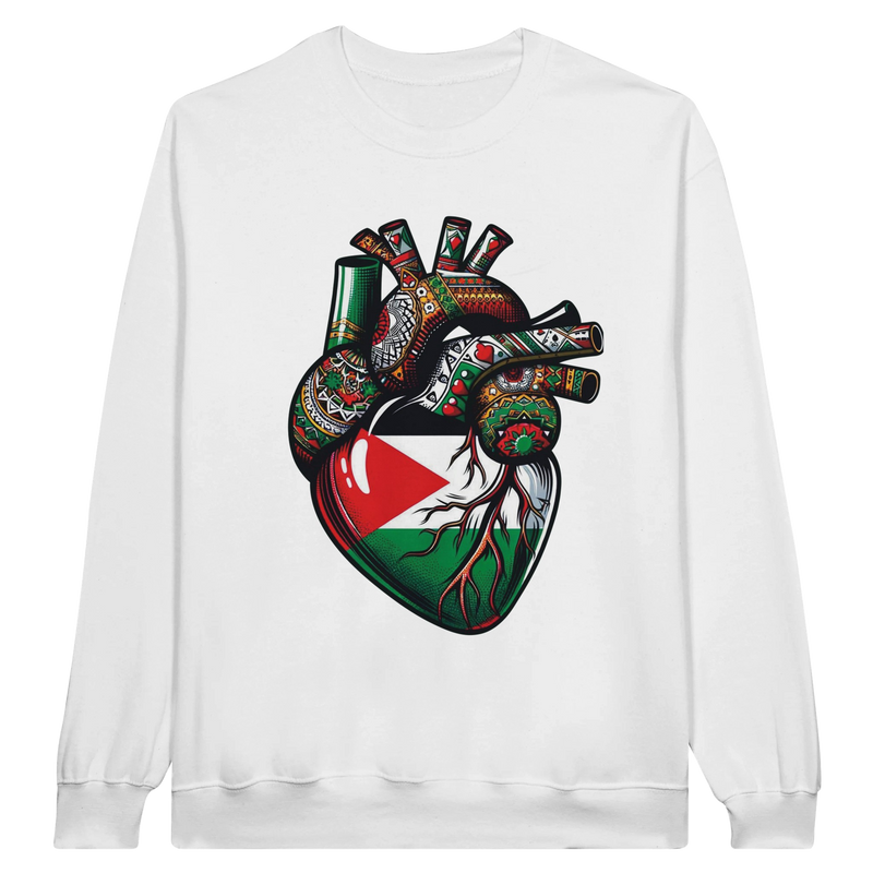 Palestine Heart Unisex Sweatshirt