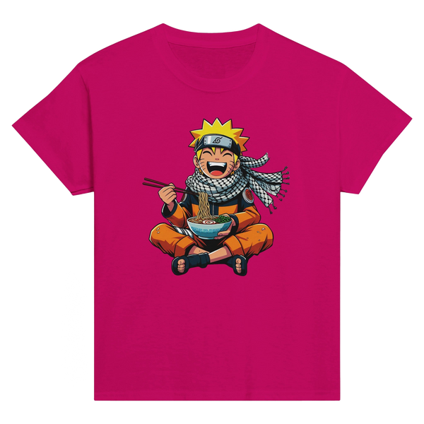 Naruto Eating Ramen Kids Crewneck T-shirt