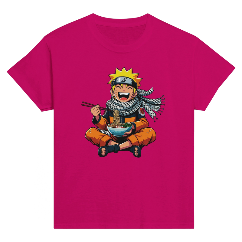 Naruto Eating Ramen Kids Crewneck T-shirt