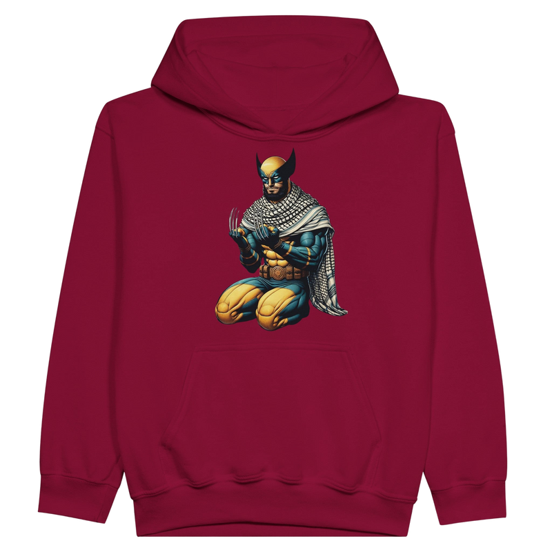 Wolverine W/ Keffiyeh Kids Pullover Hoodie