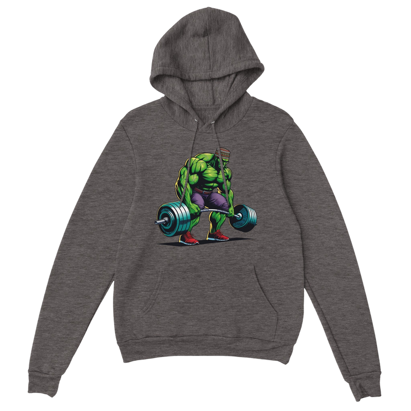 Hulk W/Kufi Deadlifting Premium Unisex Pullover Hoodie