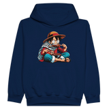 Luffy Eating Kids Pullover Hoodie