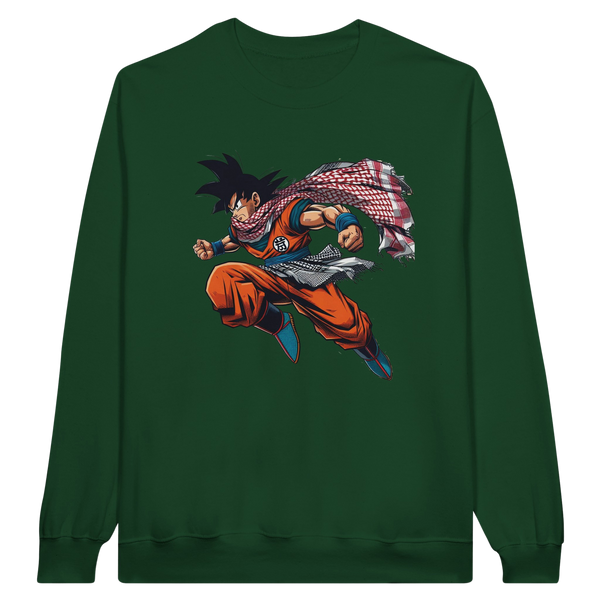 Goku W/Keffiyeh Unisex Crewneck Sweatshirt