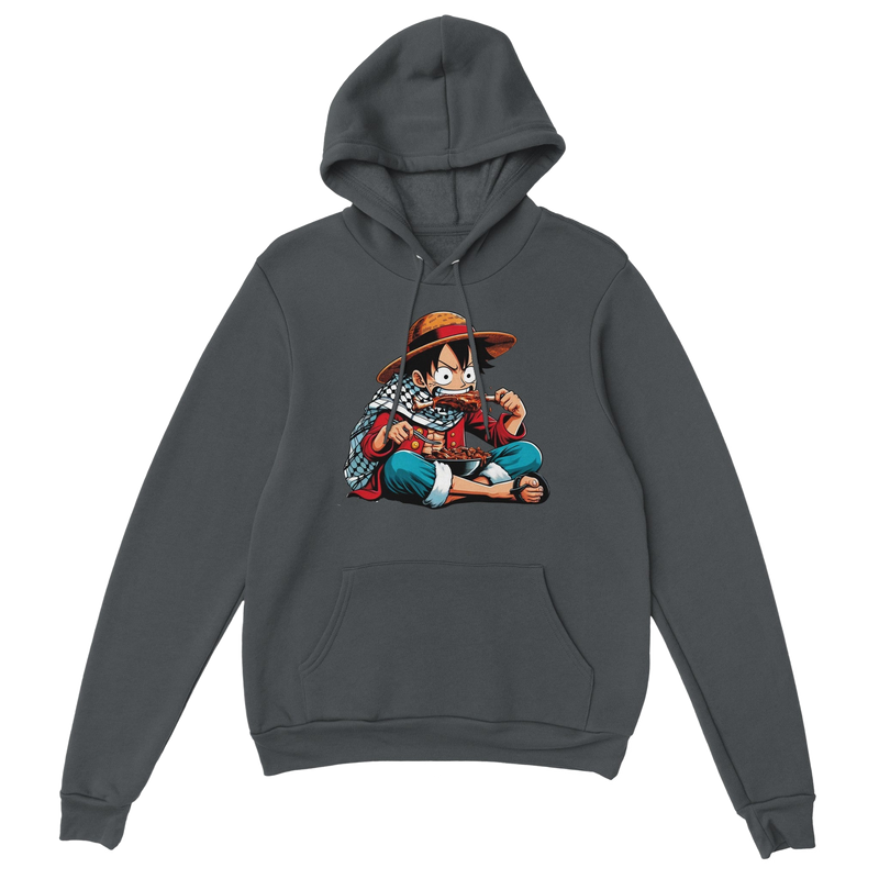 Luffy Eating Unisex Pullover Hoodie