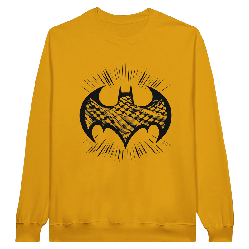 Batman Symbol W/Keffiyeh Crewneck Sweatshirt