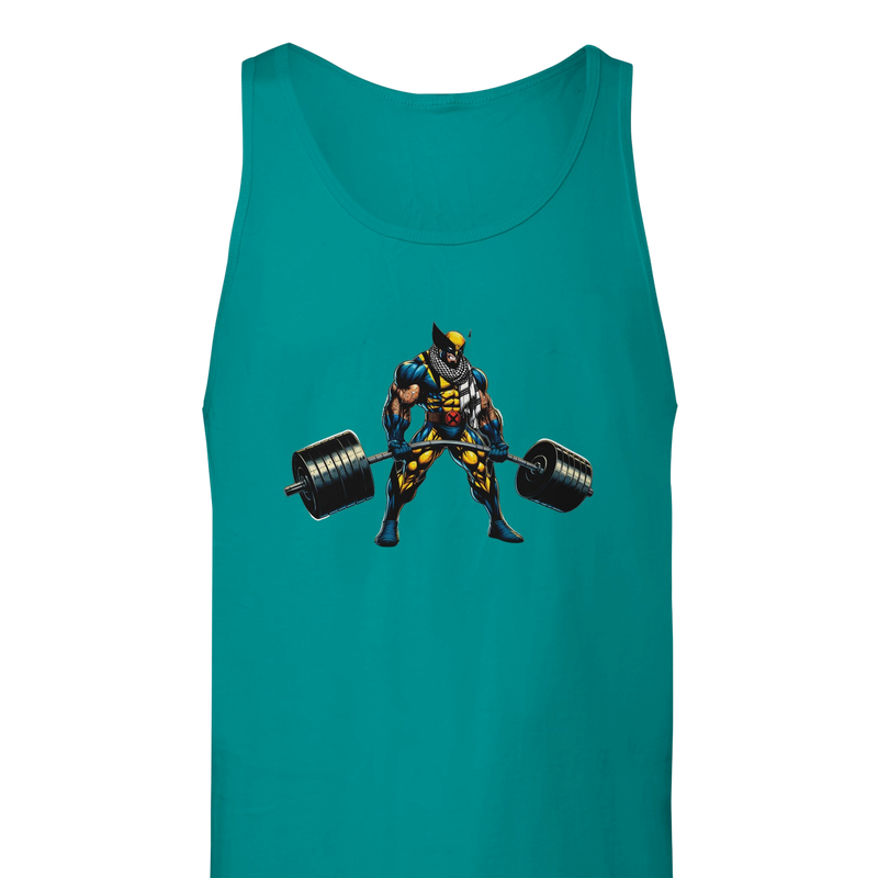 Wolverine W/Keffiyeh Deadlifting Unisex Tank Top