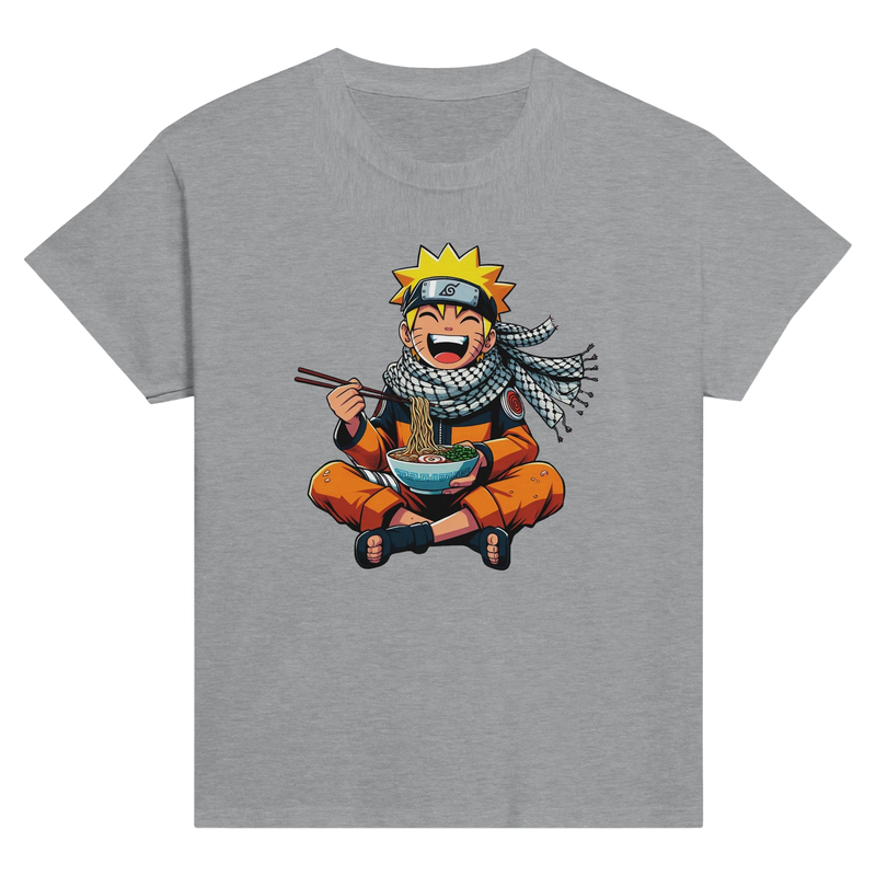 Naruto Eating Ramen Kids Crewneck T-shirt