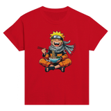 Naruto Eating Ramen Kids Crewneck T-shirt